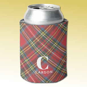 Name, Stewart Tartan Kariert 12oz Dosenkühler