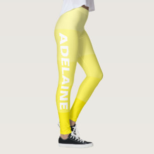 Name   Stilvolle 5 kanarisch-gelbe Schattenblöcke Leggings