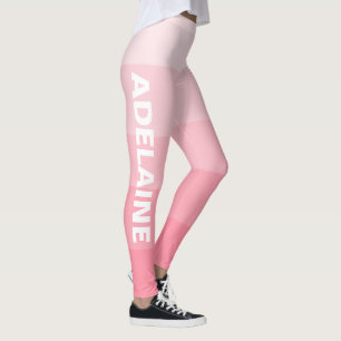 Name   Stilvolle 5 Lachs Pink Shades Blocks Leggings