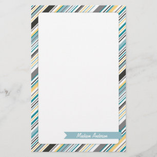 Name-Streifen-Briefpapier Briefpapier