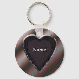 Name Stripes Heart Keychain - Vorlage Schlüsselanhänger