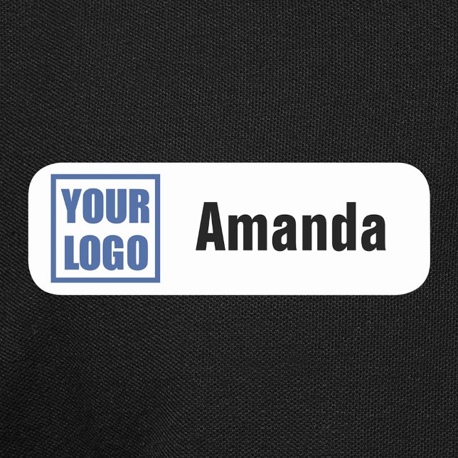 Name-Tag-Abzeichen-Vorlage für Firmenlogos Namensschild (Von Creator hochgeladen)