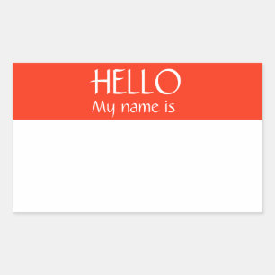 Name Tag Aufkleber Abzeichen Mein Name ist