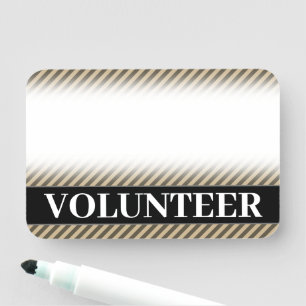 Name-Tag für "VOLUNTEER" Namensschild