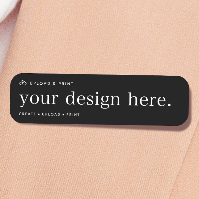 Name Tag Ihres Design Upload Namensschild (Your own name tag creation, simply upload your photo or design artwork from Photoshop, Canva & more!)