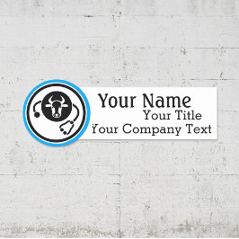 Name-Tag mit dem Veterinär-Logo Benutzerdefinierte Namensschild