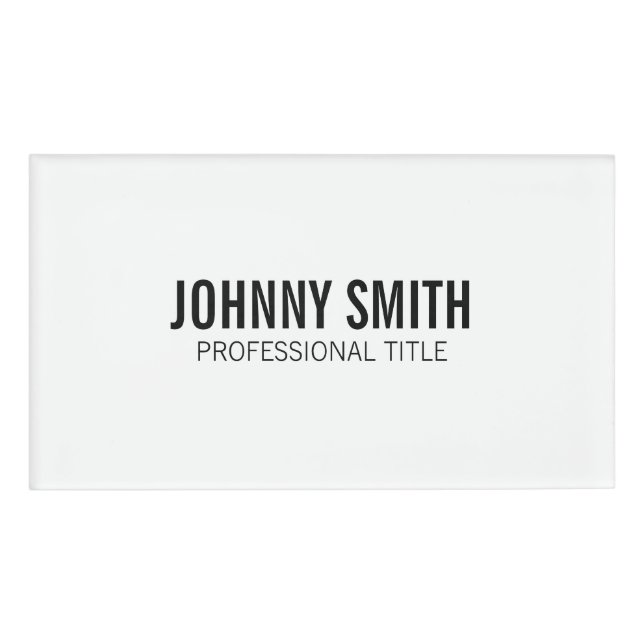 Name-Tag Namenschild (Vorderseite)