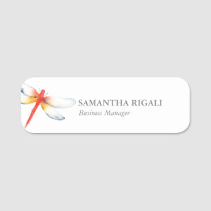 Name Tag Template Beruflich Business Dragonfly Namensschild