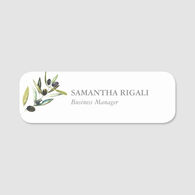 Name-Tag-Vorlage Beruflich Business Namensschild (Vorderseite)