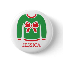 Name Tags Ugly Christmas Sweater Party