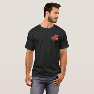 Name-Tätowierung-Ähnliches kleines Herz mit Rose T-Shirt