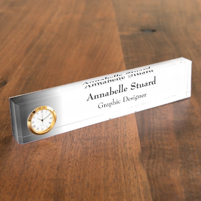 Name Template Business Card Namensplakette (Seite)