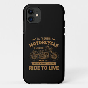 Name Text hinzufügen, Authentische Motorrad-Klass Case-Mate iPhone Hülle