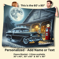 Name Text hinzufügen, Oldtimer im Mondlicht