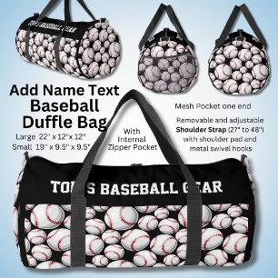 Name Text hinzufügen, Toms Baseballausrüstung Duffle Bag