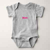 Name, Text hot pink fuchsia grau anpassen