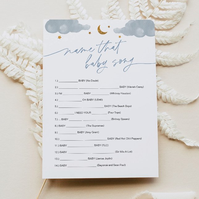 Name That Baby Song Game Twinkle Little Star  Einladung (Von Creator hochgeladen)