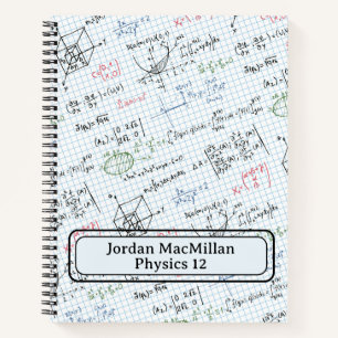 Name Thema Math Physics Engineering Equations Notizbuch