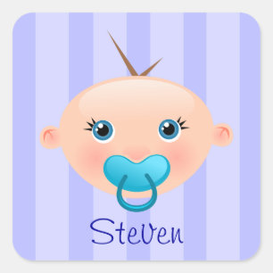 "Name This!" - Baby Face Sticker Boy