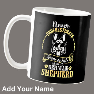 Name / Titel nie unterschätzt mit einem GSD Kaffeetasse