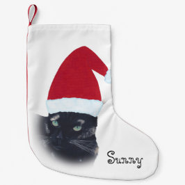 Name Tortoiseshell Cat Weihnachtsmann Strumpf Kleiner Weihnachtsstrumpf