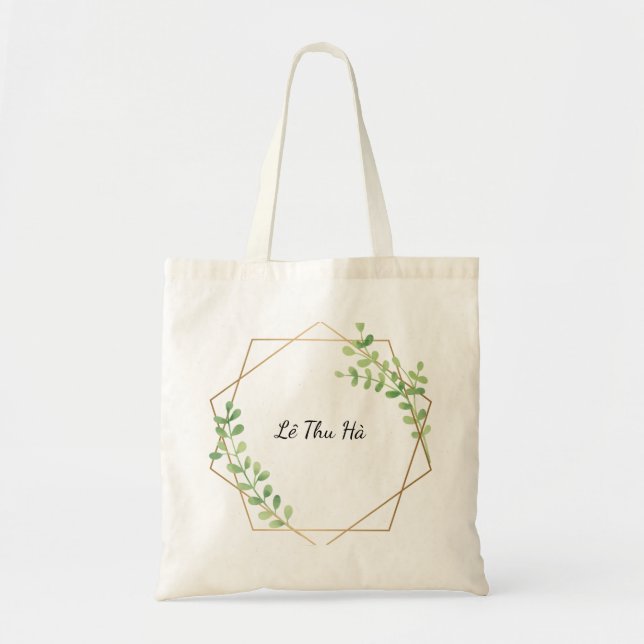 Name Tote Bag Tragetasche (Vorne)