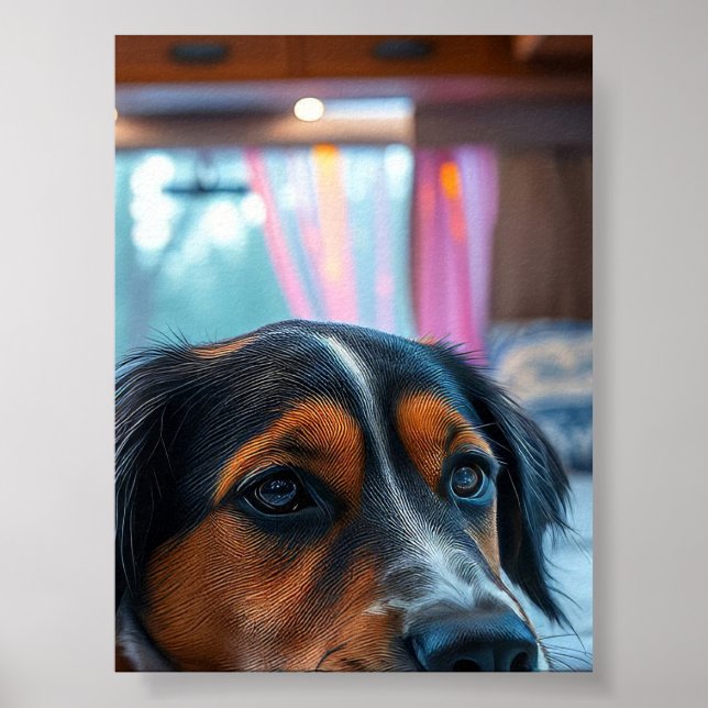 Name: Träumender Hund Poster (Vorne)
