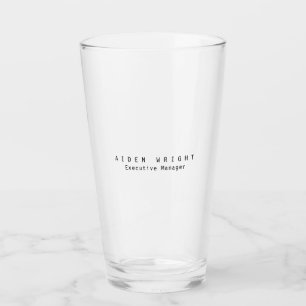 Name Trendy Stylish Modernes Minimalistisches Schl Glas
