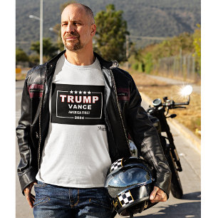Name, Trump-Vance Keepake S - 4XL, weißer Wert T-Shirt