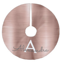 Name und Anfangsbuchstabe des Rose-Gold-Brushed-Me