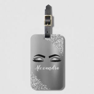 Name und Anfangsbuchstabe des rostfreien Metalls Gepäckanhänger