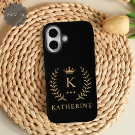 Name und Anfangssilbe Schwarz-weiß Case-Mate iPhone 14 Pro Max Hülle