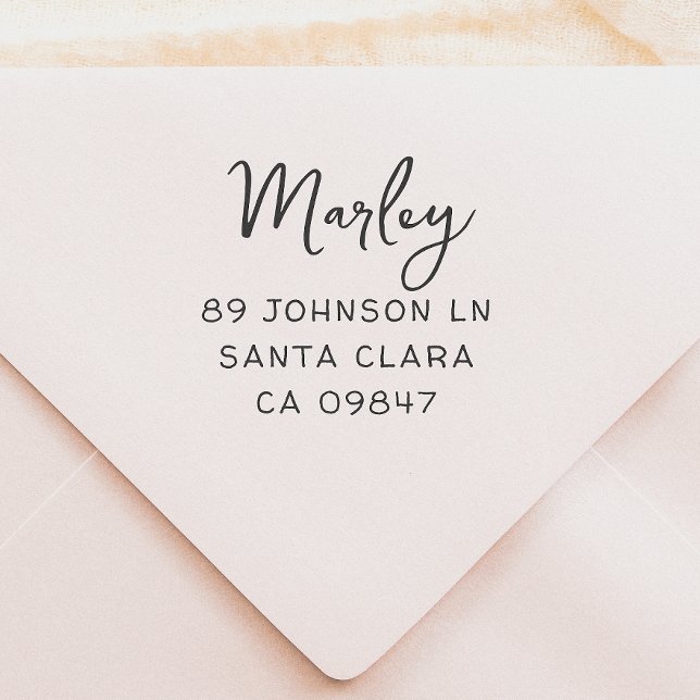 Name und Anschrift der niedlichen Skriptfamilie Gummistempel (Von Creator hochgeladen)