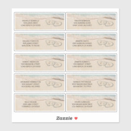 Name und Anschrift des Hotelpersonals Aufkleber