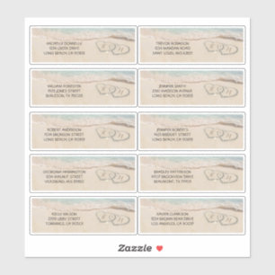 Name und Anschrift des Hotelpersonals Aufkleber