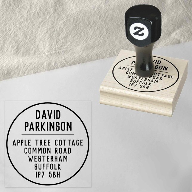 Name und Anschrift Gummistempel (Von Creator hochgeladen)