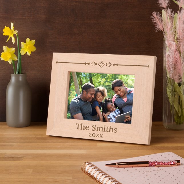 Name und Datum der Diamantenreihe Geätzte Rahmen (Von Creator hochgeladen)