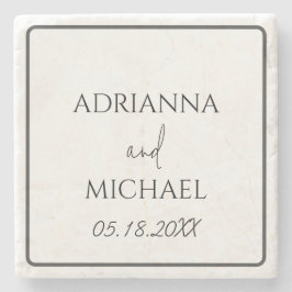 Name und Datum des Ehepaares Steinuntersetzer