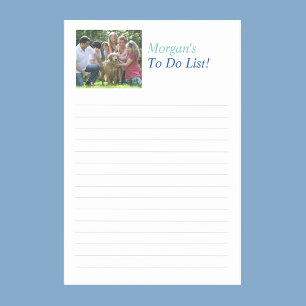 Name und Foto anpassen, Zeilen ausführen Post-it Klebezettel