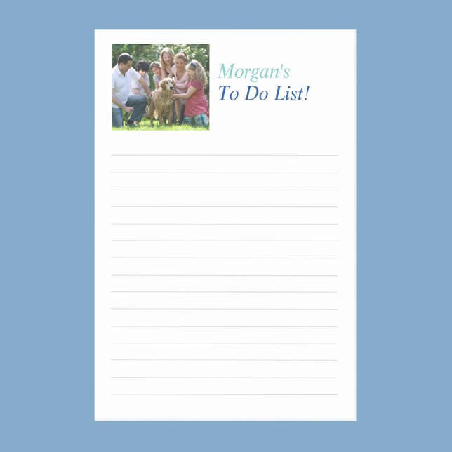 Name und Foto anpassen, Zeilen ausführen Post-it Klebezettel (Von Creator hochgeladen)