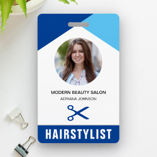 Name und Foto Beauty Salon Haare Personalausweis Ausweis