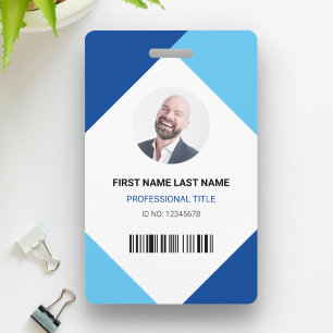 Name und Foto Beruflich Mitarbeiter-ID-Karte Ausweis