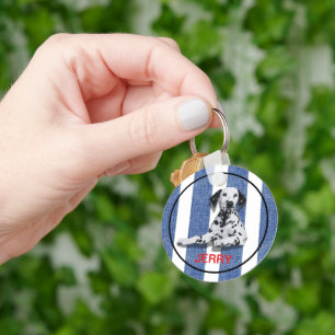 Name und Foto des Hauses Schlüsselanhänger