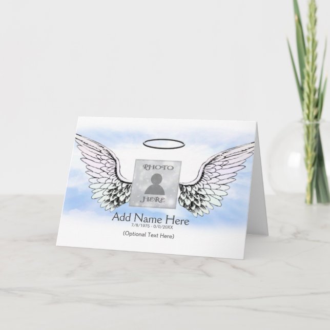 Name und Foto hinzufügen Karte (Vorderseite)