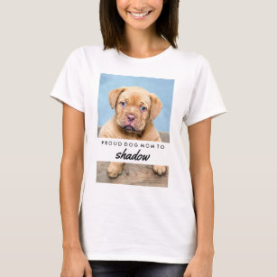 Name und Foto Ihres Hundes   Mama des Stumpfhundes T-Shirt