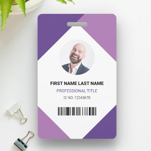 Name und Foto Professionelle Mitarbeiter-ID-Karte Ausweis