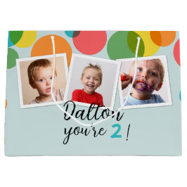 Name und Fotos Jungen Geburtstag Personalisiert Große Geschenktüte