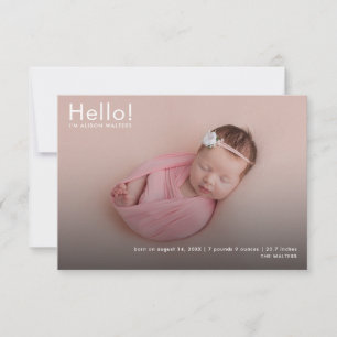 Name und Geburtsdatum von Baby-Fotos