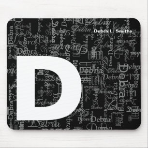Name und Großbuchstabe personalisiert Mousepad