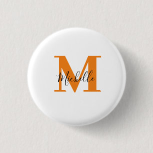 Name und Initialen der Minimalistischen Monogramme Button